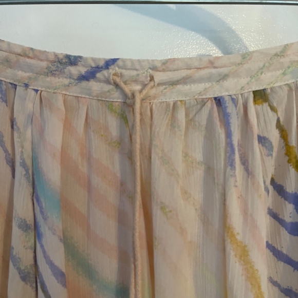 Free People True To You Maxi Skirt Sheer Striped High Waist L - Picture 10 of 15